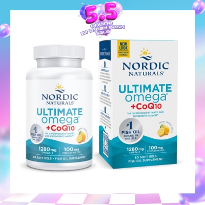 NORDIC NATURALS - Ultimate Omega + CoQ10 60 Soft Gels