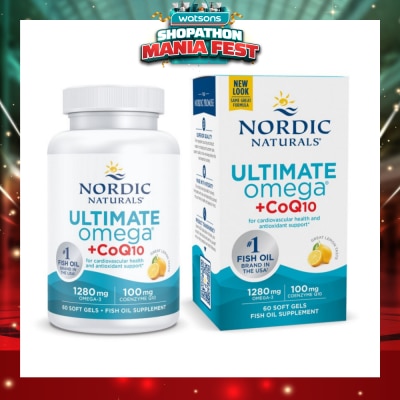 NORDIC NATURALS - Ultimate Omega + CoQ10 60 Soft Gels
