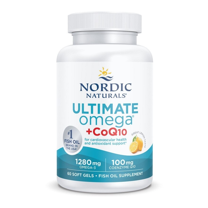 Ultimate Omega + CoQ10 Dietary Supplment Softgel (To Support Cardiovascular Health) 60sUltimate Omega + CoQ10 60 Soft Gels