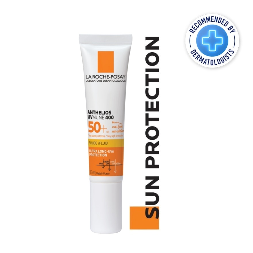 Anthelios Invisible Fluid SPF50+ (Ultra Protection Ultra Resistant Anti-Eye Stinging) 15ml