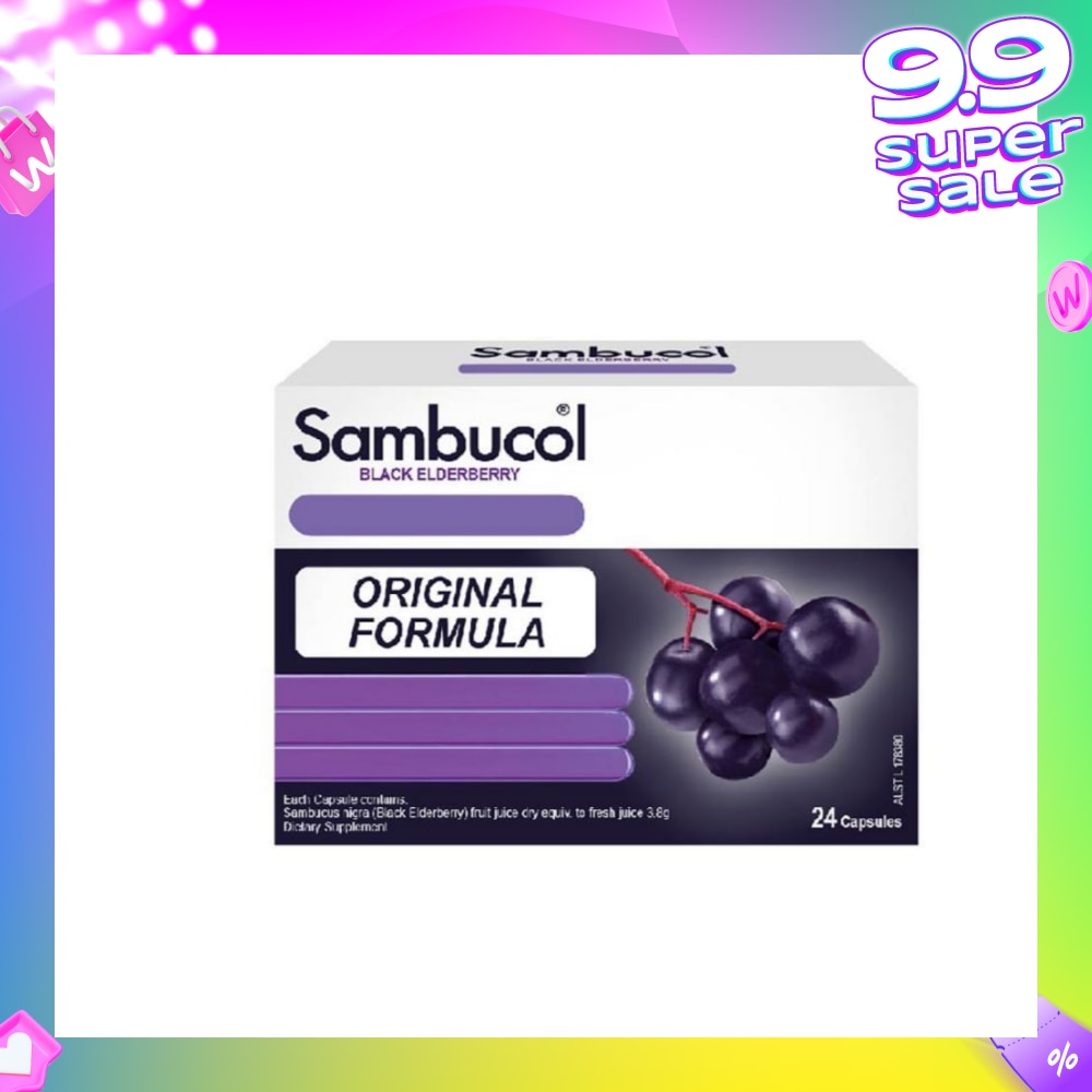 Black Elderberry Cold & Flu Aus Version 24 Capsules