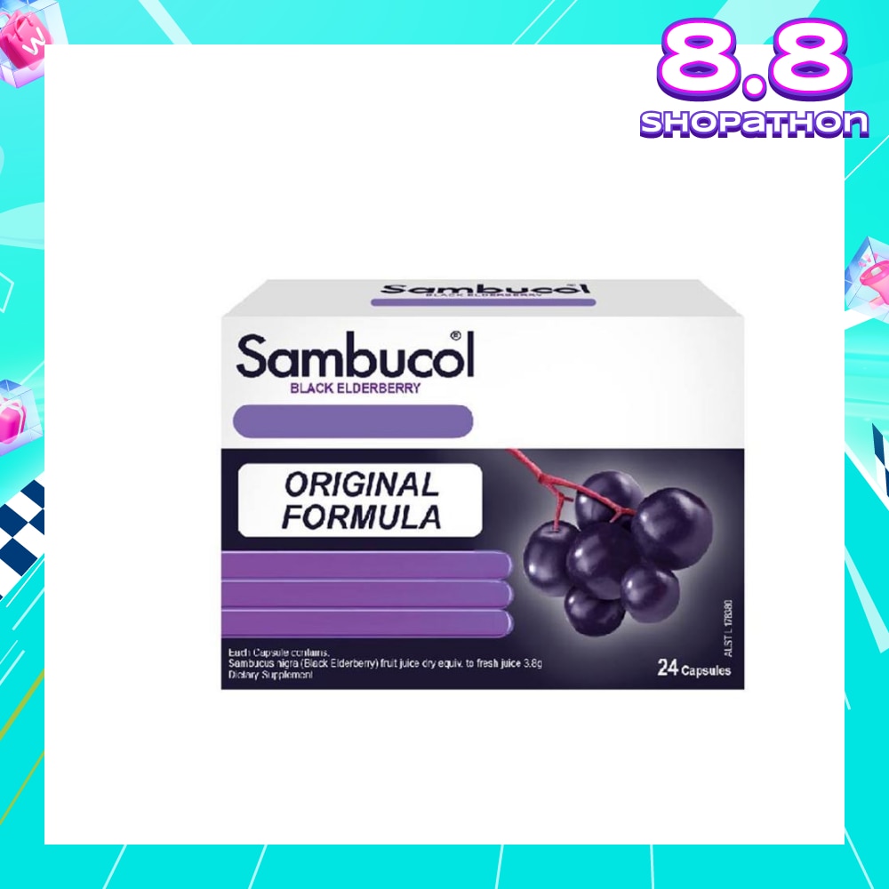 Black Elderberry Cold & Flu Aus Version 24 Capsules