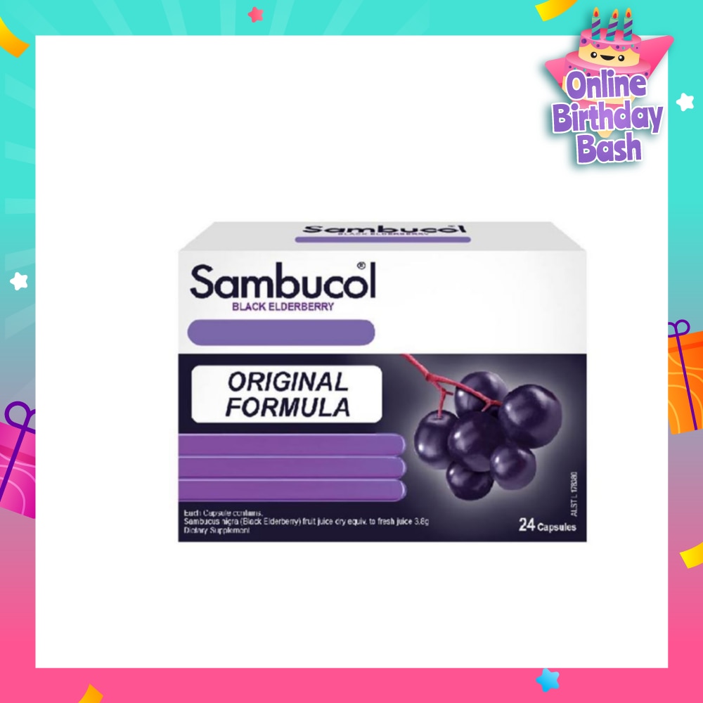 Black Elderberry Cold & Flu Aus Version 24 Capsules