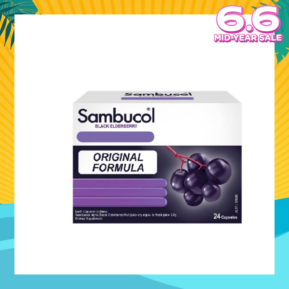 Black Elderberry Cold & Flu Aus Version 24 Capsules
