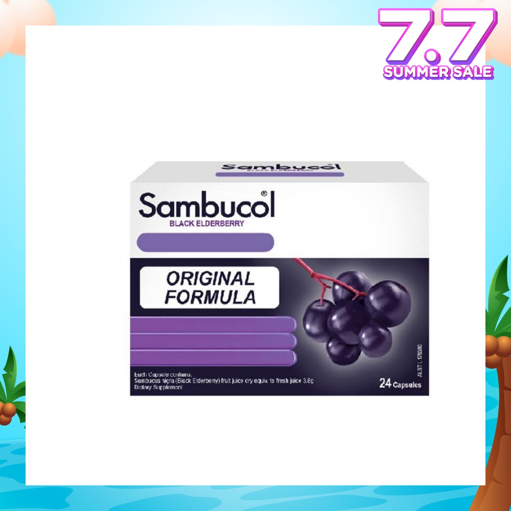 Black Elderberry Cold & Flu Aus Version 24 Capsules