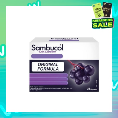 SAMBUCOL Black Elderberry Cold & Flu Aus Version 24 Capsules