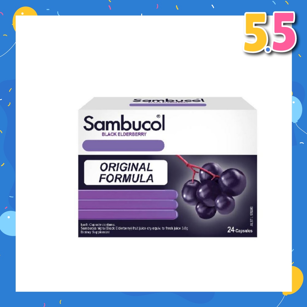 Black Elderberry Cold & Flu Aus Version 24 Capsules
