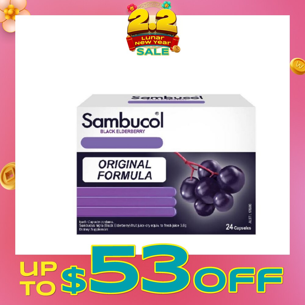 Black Elderberry Cold & Flu Aus Version 24 Capsules