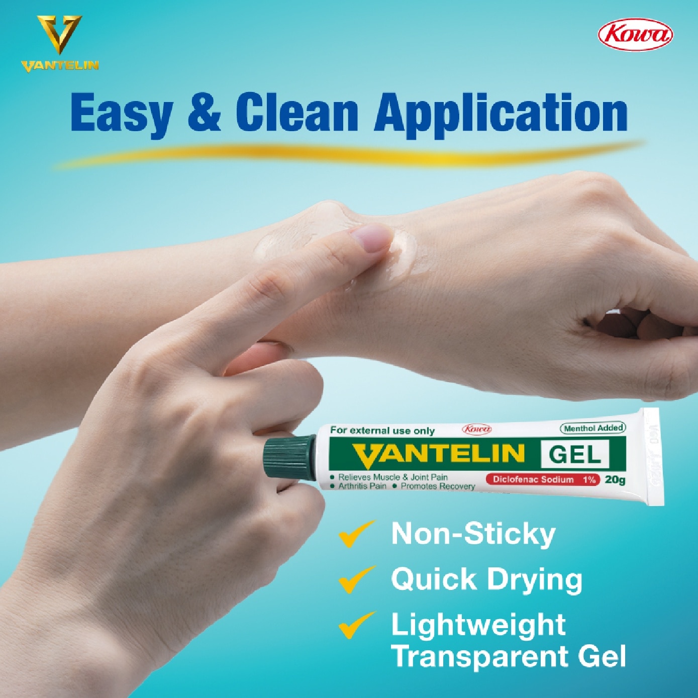 Diclofenac 1% Gel for Relief of Muscle and Joint Pain 20g