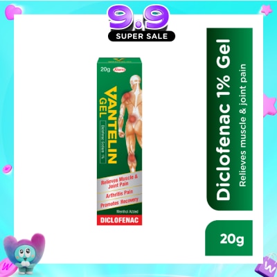 VANTELIN - Diclofenac 1% Gel for Relief of Muscle and Joint Pain 20g image