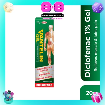 VANTELIN - Diclofenac 1% Gel for Relief of Muscle and Joint Pain 20g