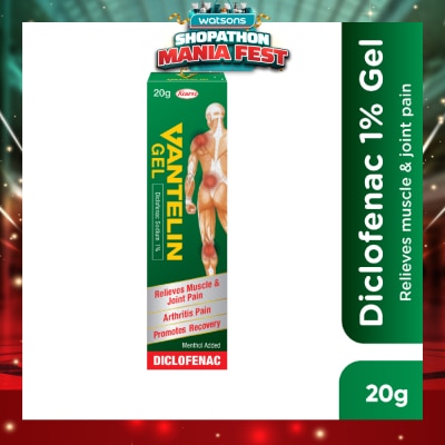 VANTELIN - Diclofenac 1% Gel for Relief of Muscle and Joint Pain 20g