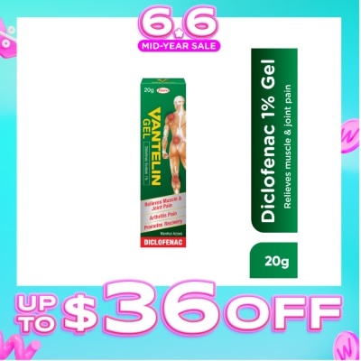 VANTELIN - Diclofenac 1% Gel for Relief of Muscle and Joint Pain 20g