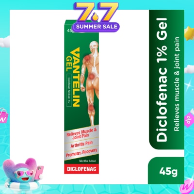VANTELIN - Diclofenac 1% Gel for Relief of Muscle and Joint Pain 45g