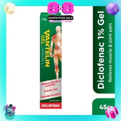 VANTELIN - Diclofenac 1% Gel for Relief of Muscle and Joint Pain 45g