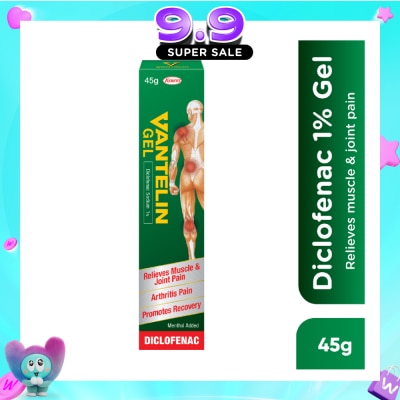 VANTELIN - Diclofenac 1% Gel for Relief of Muscle and Joint Pain 45g image