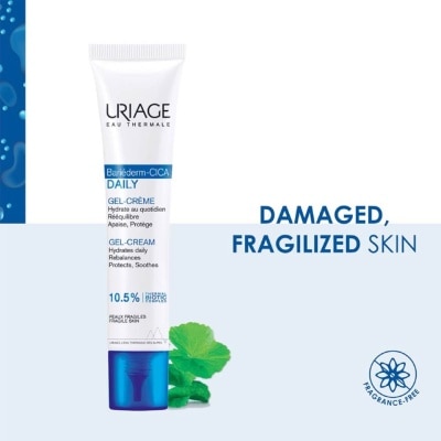 URIAGE Bariederm Cica Hydrating Daily Gel-Cream (For Damaged & Fragilized Skin) 40ml