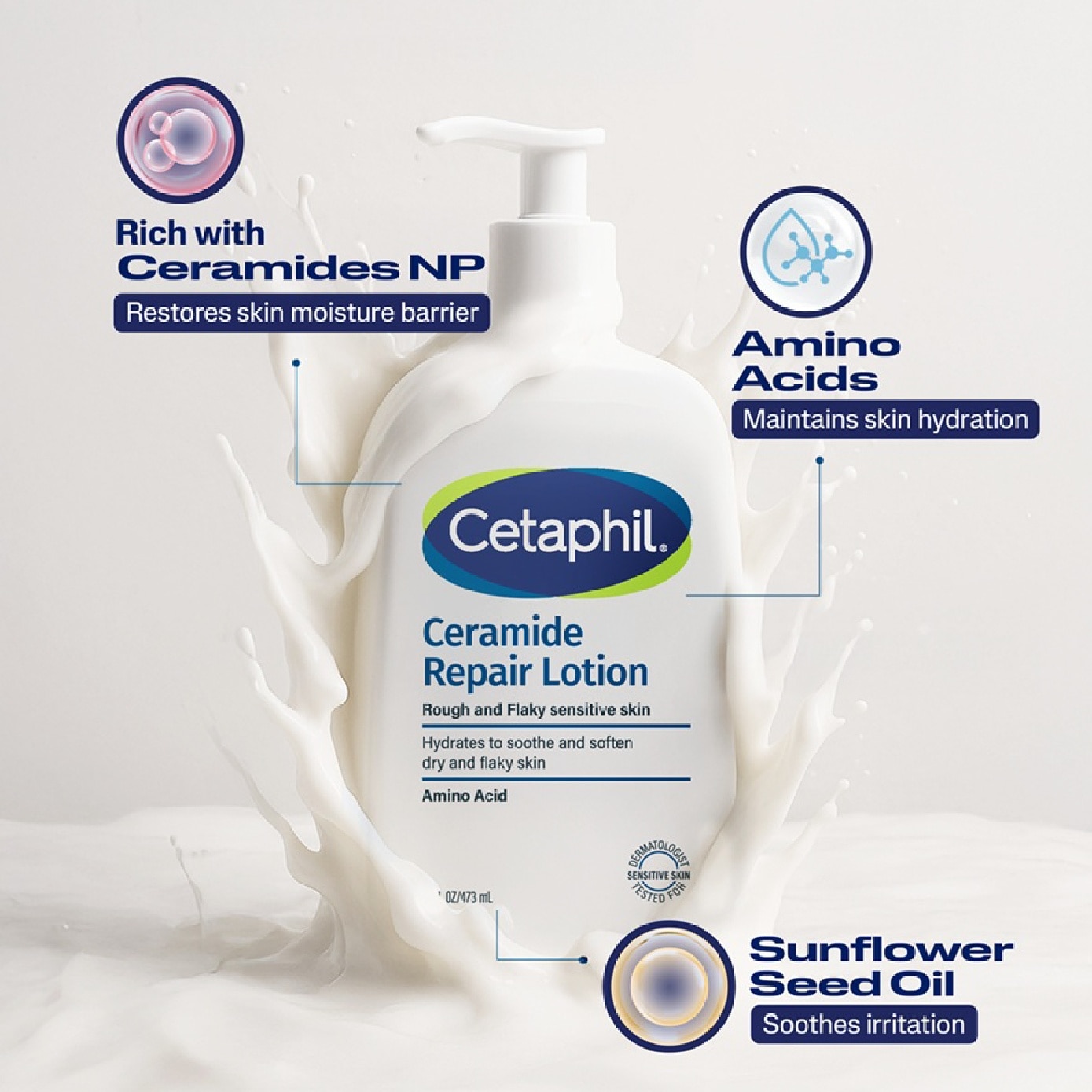 Ceramide Repair Lotion For Face & Body 236ml