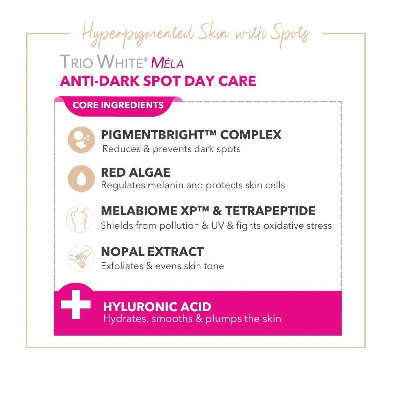 Trio White Mela Anti-Dark Spot Day Care Moisturiser 40ml