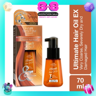 HAIR SYSTEM BY WATSONS - Ultimate Hair Oil for Dry Damaged Hair 80ml