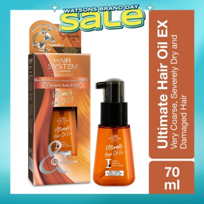 HAIR SYSTEM BY WATSONS - Ultimate Hair Oil for Dry Damaged Hair 80ml