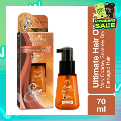 HAIR SYSTEM BY WATSONS Ultimate Hair Oil for Dry Damaged Hair 80ml