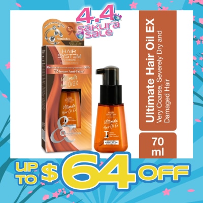 HAIR SYSTEM BY WATSONS - Ultimate Hair Oil for Dry Damaged Hair 80ml