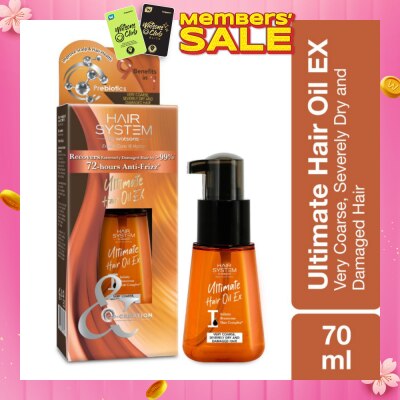 HAIR SYSTEM BY WATSONS Ultimate Hair Oil for Dry Damaged Hair 80ml