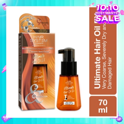 HAIR SYSTEM BY WATSONS Ultimate Hair Oil for Dry Damaged Hair 80ml