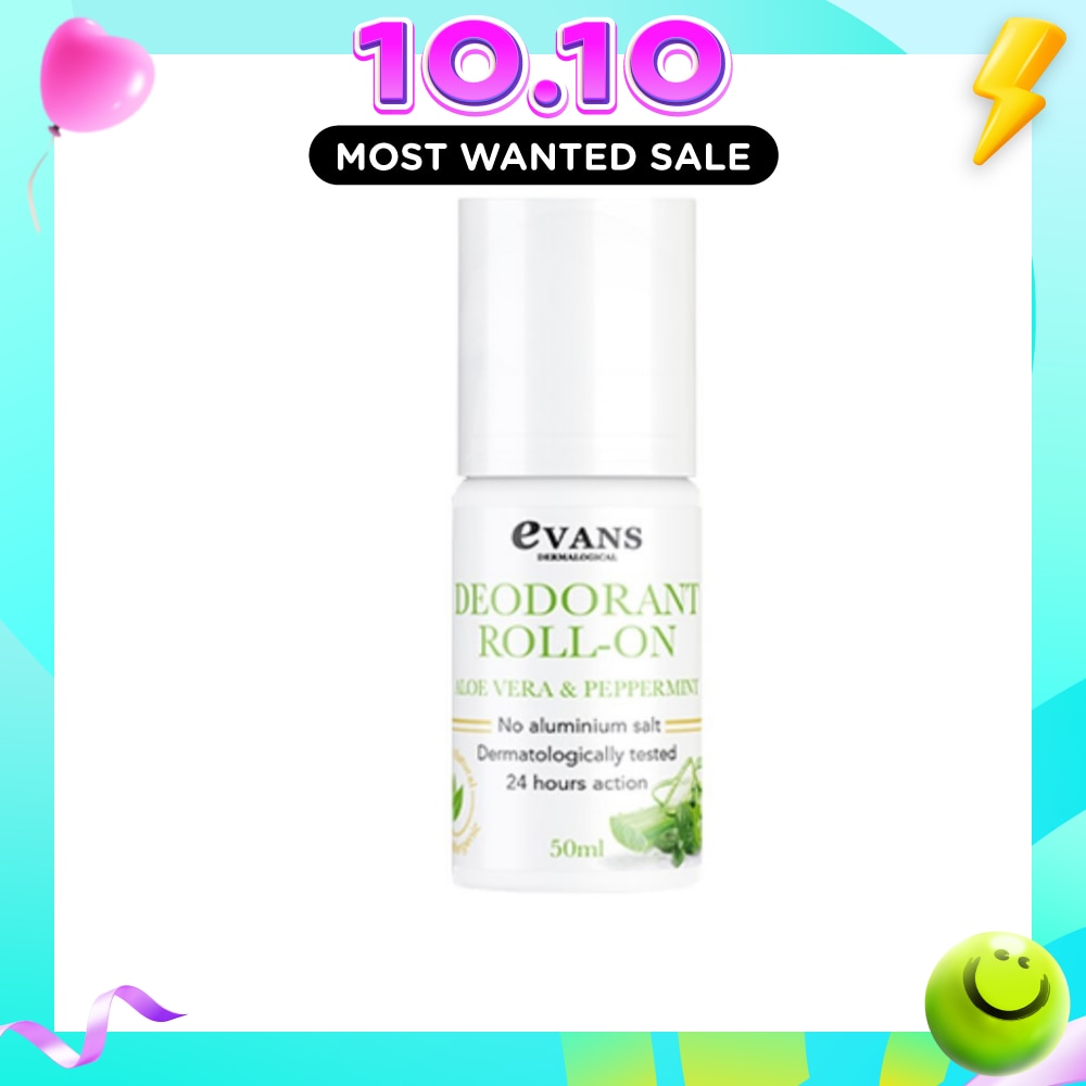 Deodorant Roll On Aloe Vera & Peppermint 50ml image