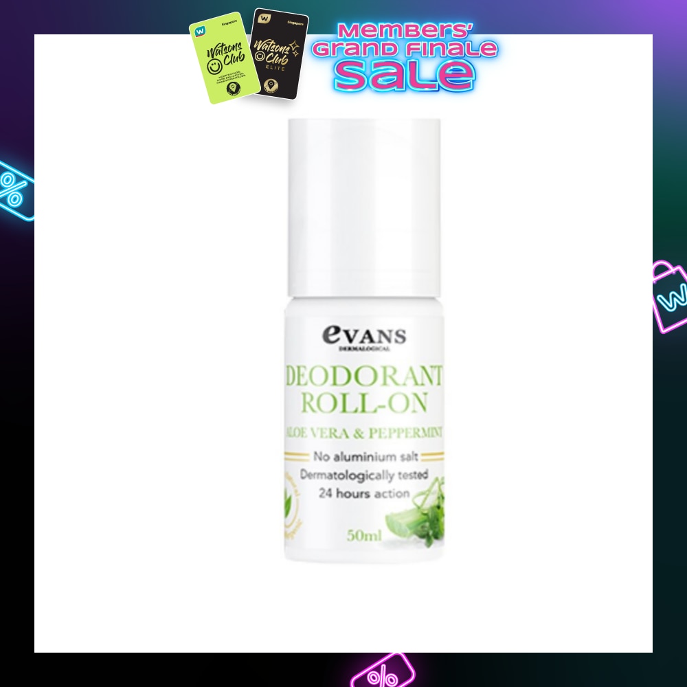 Deodorant Roll On Aloe Vera & Peppermint 50ml