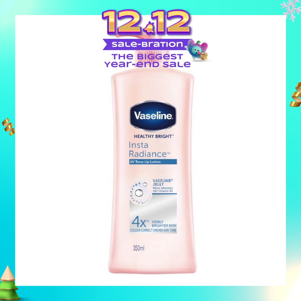 Healthy Bright Insta Radiance UV Tone-Up Body Lotion (for 4X Instantly Brighter Skin Help Repair Damage Skin) 350ml
