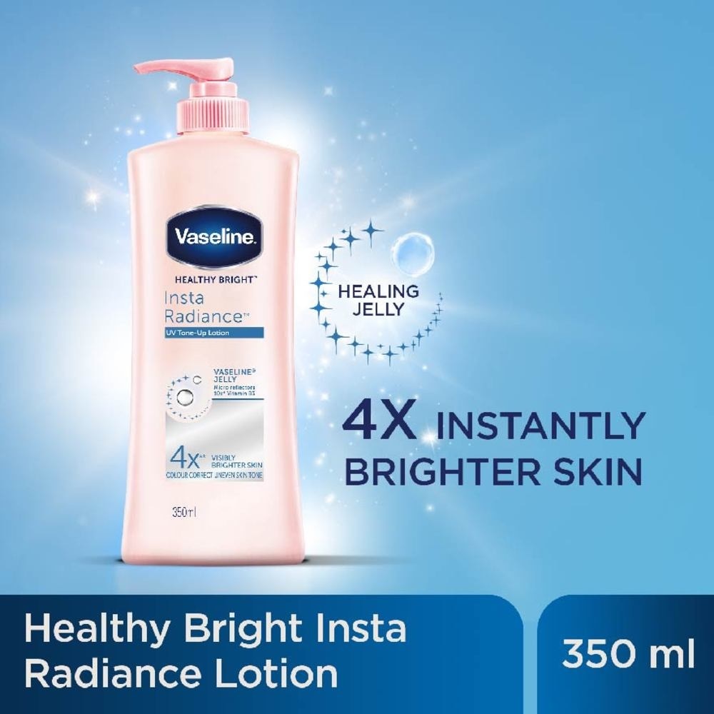 Healthy Bright Insta Radiance UV Tone-Up Body Lotion (for 4X Instantly Brighter Skin Help Repair Damage Skin) 350ml