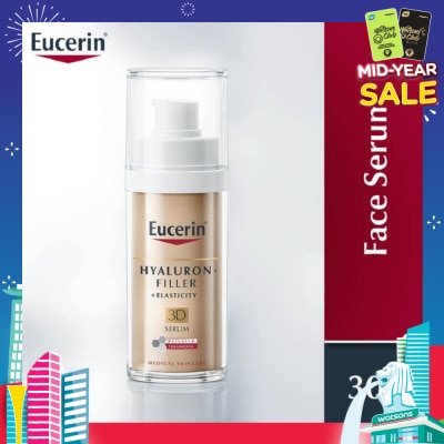 EUCERIN Hyaluron + Elasticity Filler 3D Anti-Aging Face Serum (Suitable for All Skin Types) 30ml