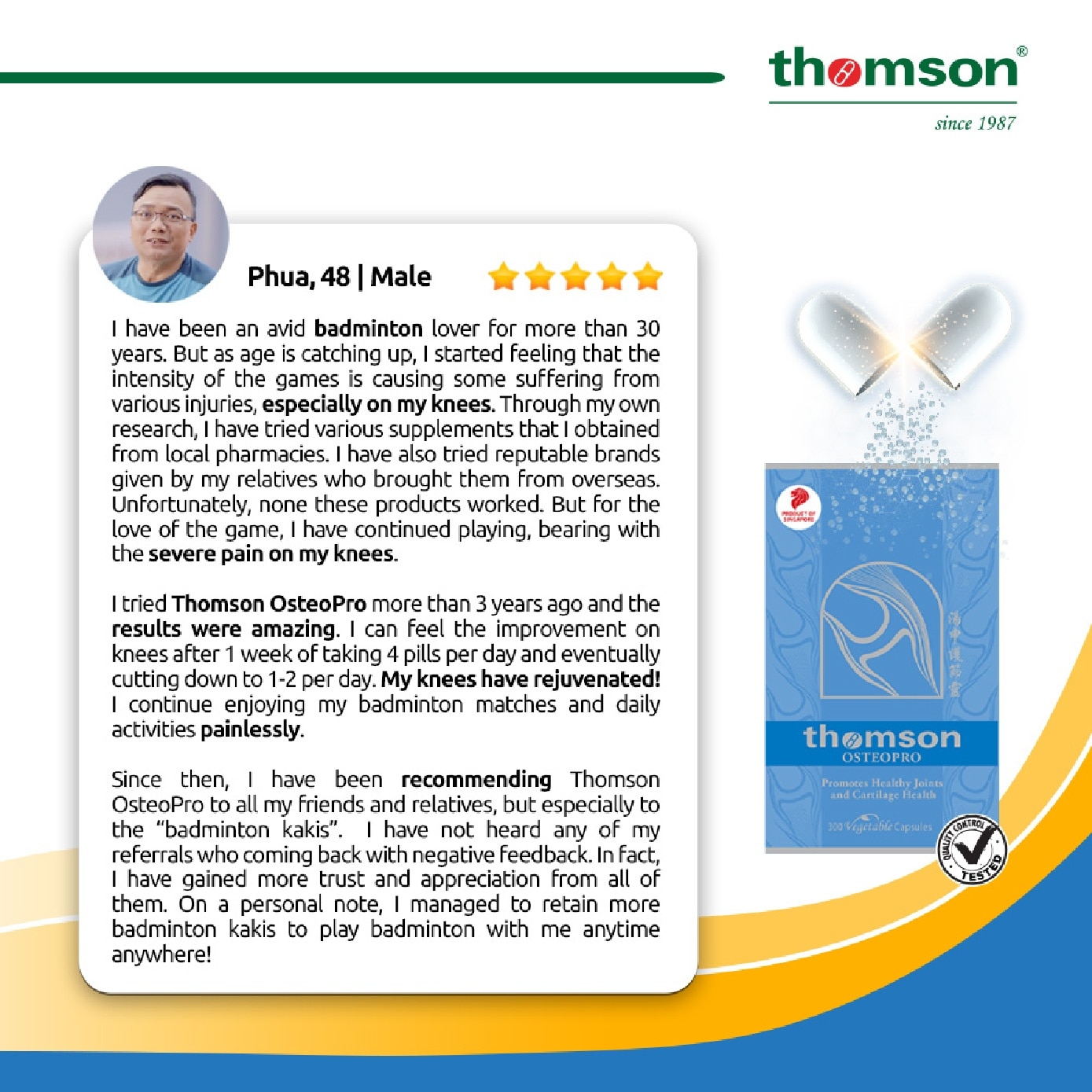 OsteoPro (For Joints & Cartilage Health) Veggetable Capsule 300s