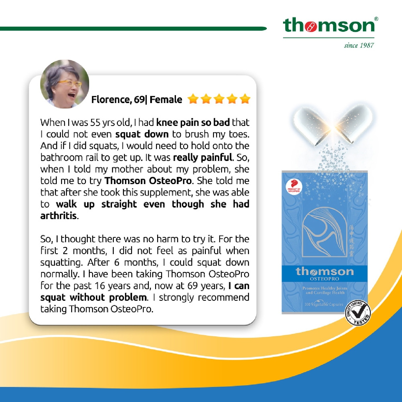 OsteoPro (For Joints & Cartilage Health) Veggetable Capsule 300s