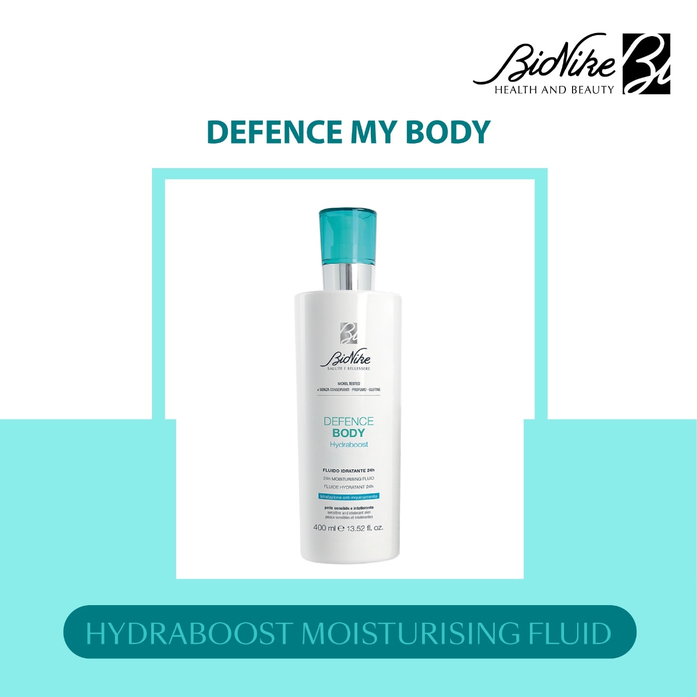 Defence Body Hydraboost Moisturising Fluid 400ml