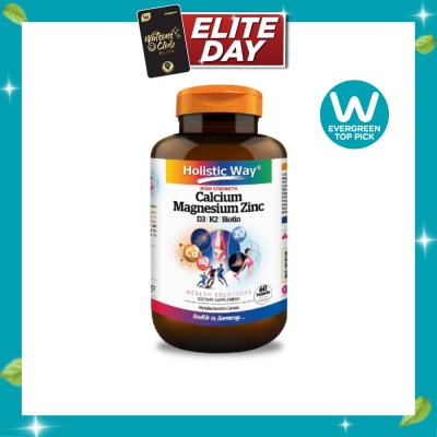 HOLISTIC WAY High Strength Calcium Magnesium Zinc Dietary Supplement Tablet 60s image