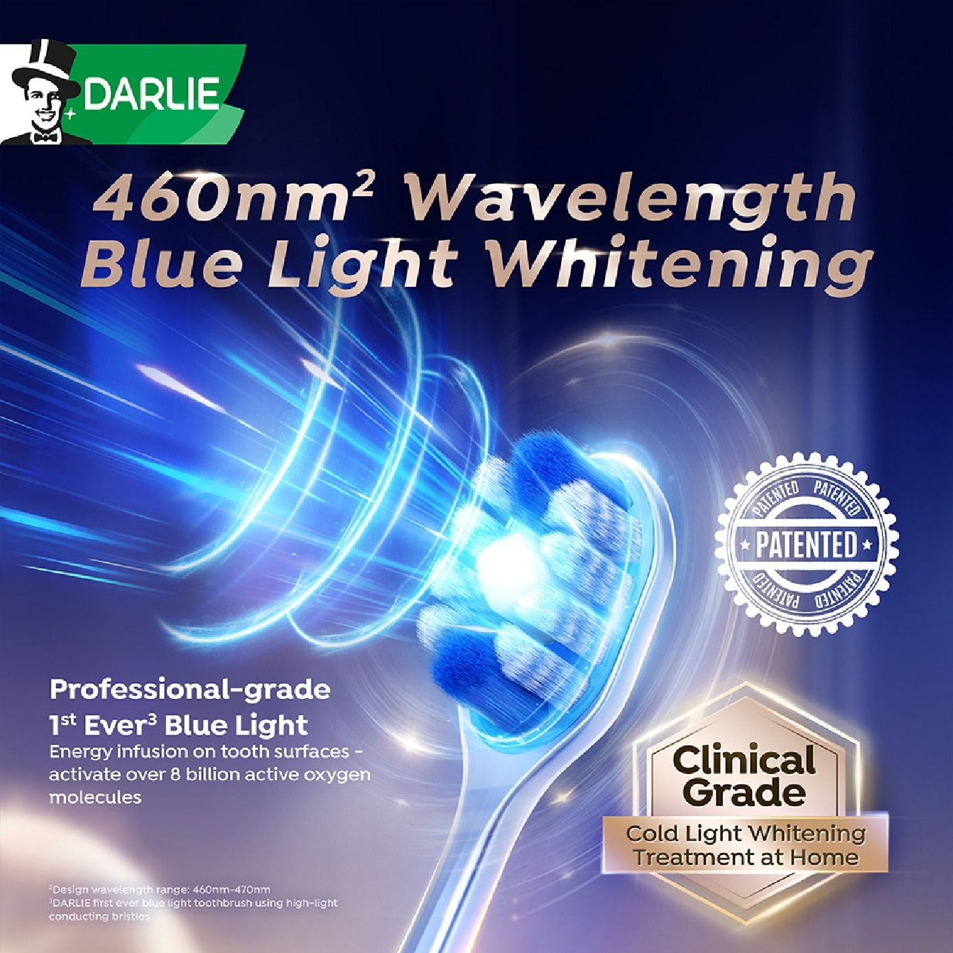 All Shiny White Magnificent Blue Light Whitening Toothbrush 1s