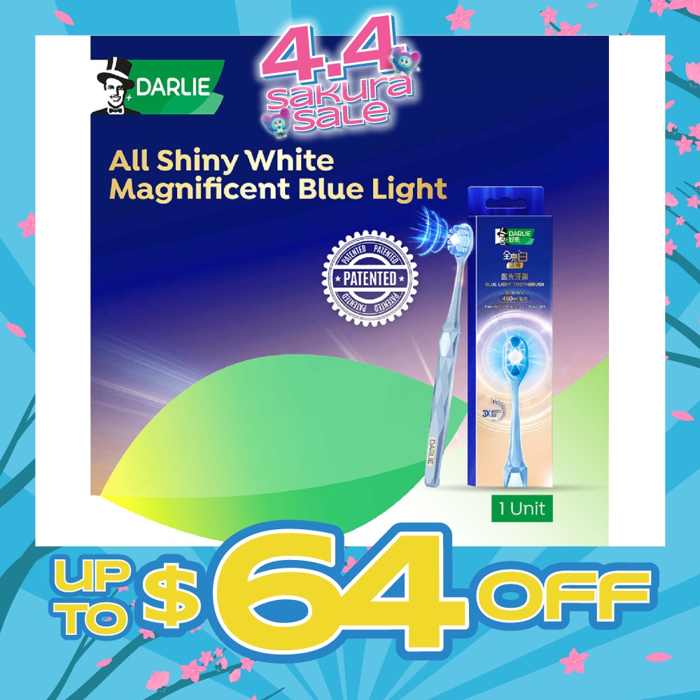 All Shiny White Magnificent Blue Light Whitening Toothbrush 1s