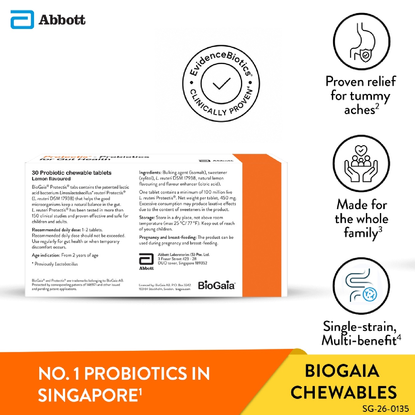 Protectis Chewable Tablet Lemon 30s image