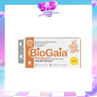 BIOGAIA - Protectis Chewable Tablet Lemon 30s