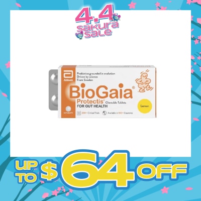BIOGAIA - Protectis Chewable Tablet Lemon 30s