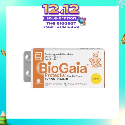 BIOGAIA Protectis Chewable Tablet Lemon 30s
