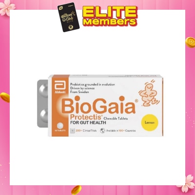 BIOGAIA Protectis Chewable Tablet Lemon 30s