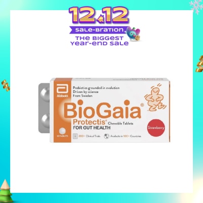 BIOGAIA Protectis Chewable Tablet Strawberry 30s (Expiry: Aug`2026)