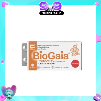 BIOGAIA - Protectis Chewable Tablet Strawberry 30s&nbsp; (Expiry: Mar`2027) image