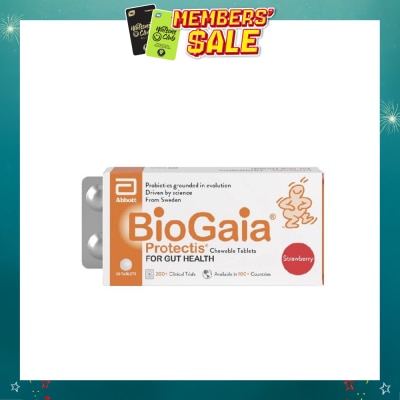 BIOGAIA - Protectis Chewable Tablet Strawberry 30s&nbsp; (Expiry: Mar`2027)