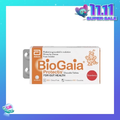 BIOGAIA Protectis Chewable Tablet Strawberry 30s (Expiry: Aug`2026)