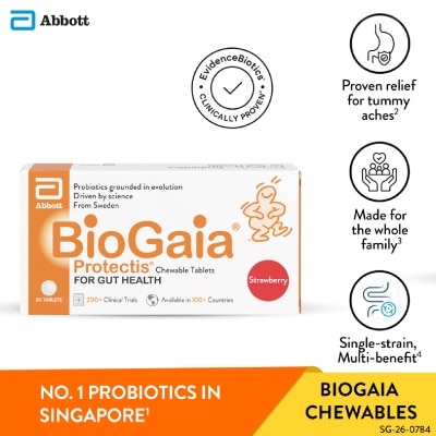 BIOGAIA Protectis Chewable Tablet Strawberry 30s image